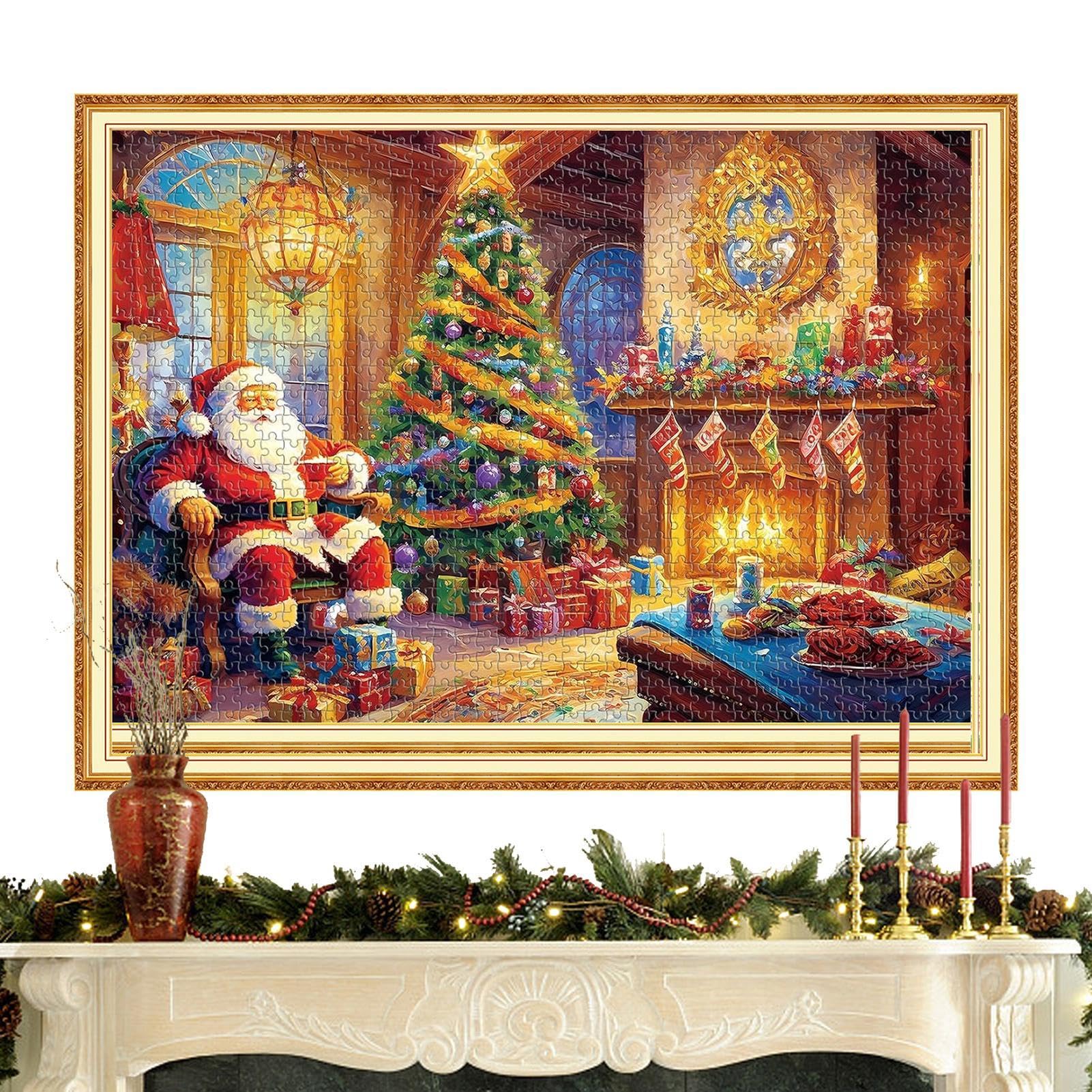 1000-Piece Advent Calendar Puzzle - 24 Days Christmas Countdown Puzzle for Adults (70x50cm) | Fun Holiday Activity & Family Gift Idea