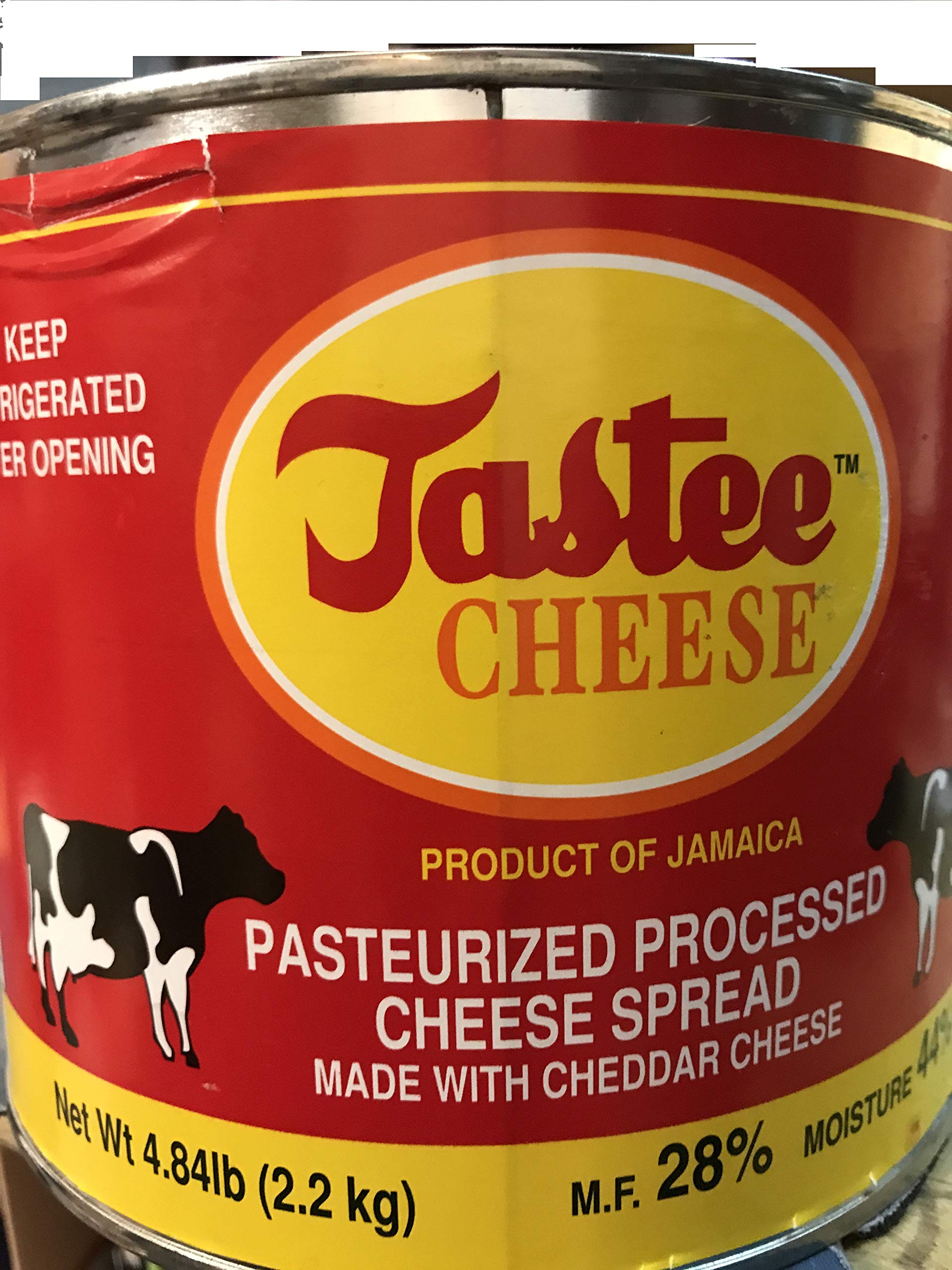 Tastee Cheese - 4.84 lb Bulk Cheddar Cheese Block for Cooking, Snacking & Meal Prep | Perfect for Sandwiches, Burgers & Cheese Boards