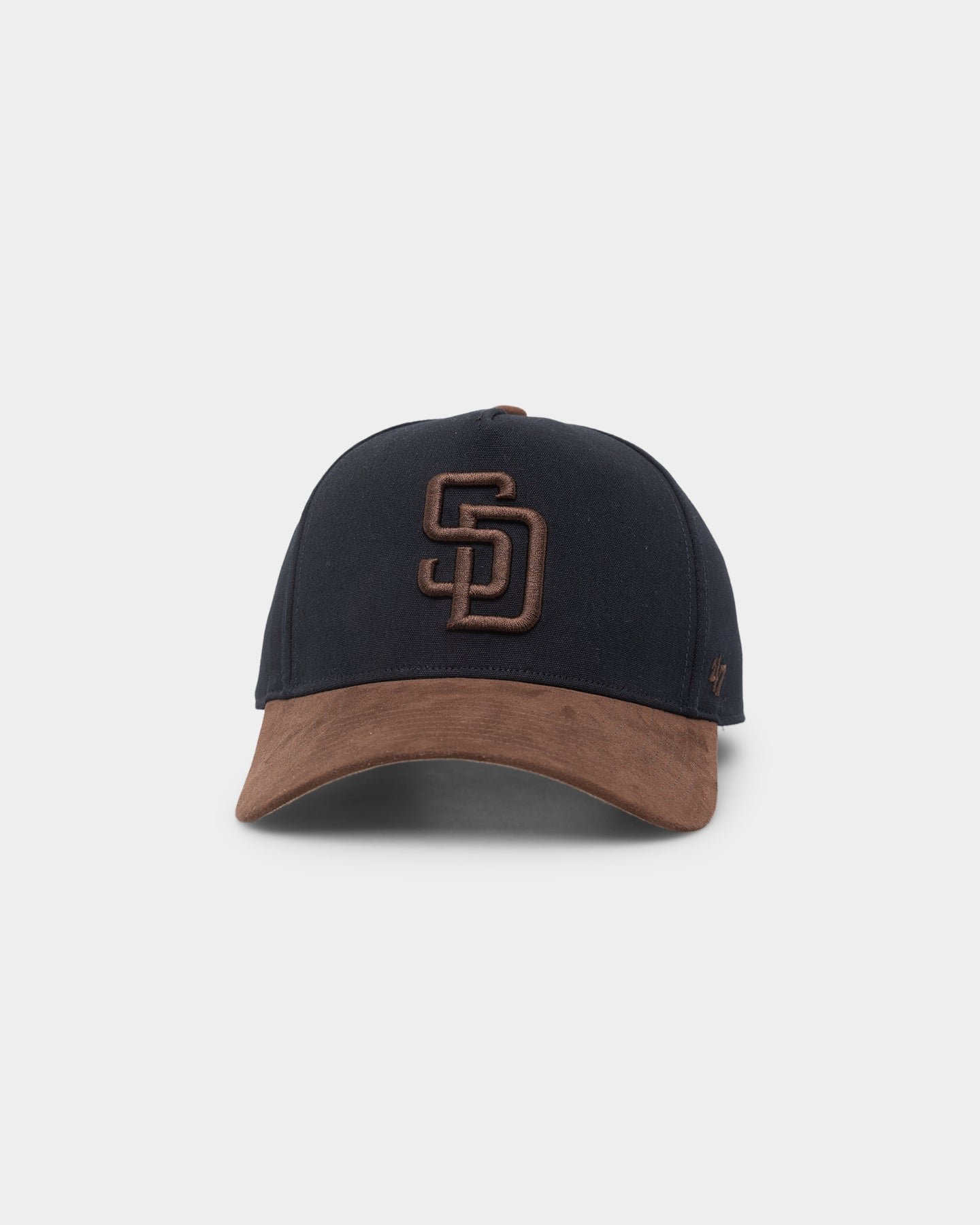 47 Brand San Diego Padres Black Dune 47 Offside Snapback Vintage Black/Brown Baseball Cap - Perfect for Sports Fans, Casual Wear & Vintage Style Outfits