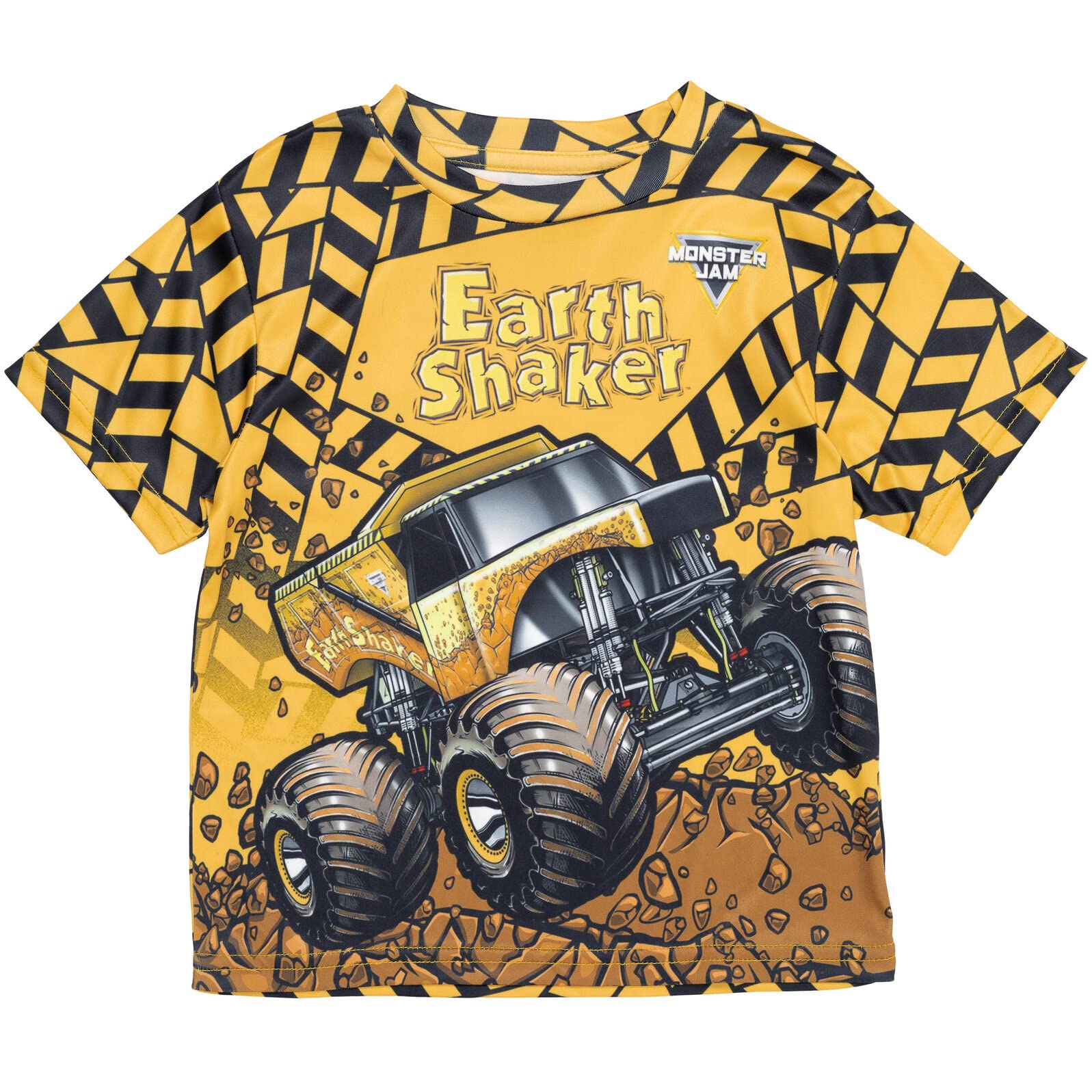 Monster Jam 3 Pack Boys T-Shirts - Grave Digger, El Toro Loco & Megalodon Designs for Toddler to Big Kid (2T-12) - Soft Cotton Playwear for School, Parties & Monster Truck Shows