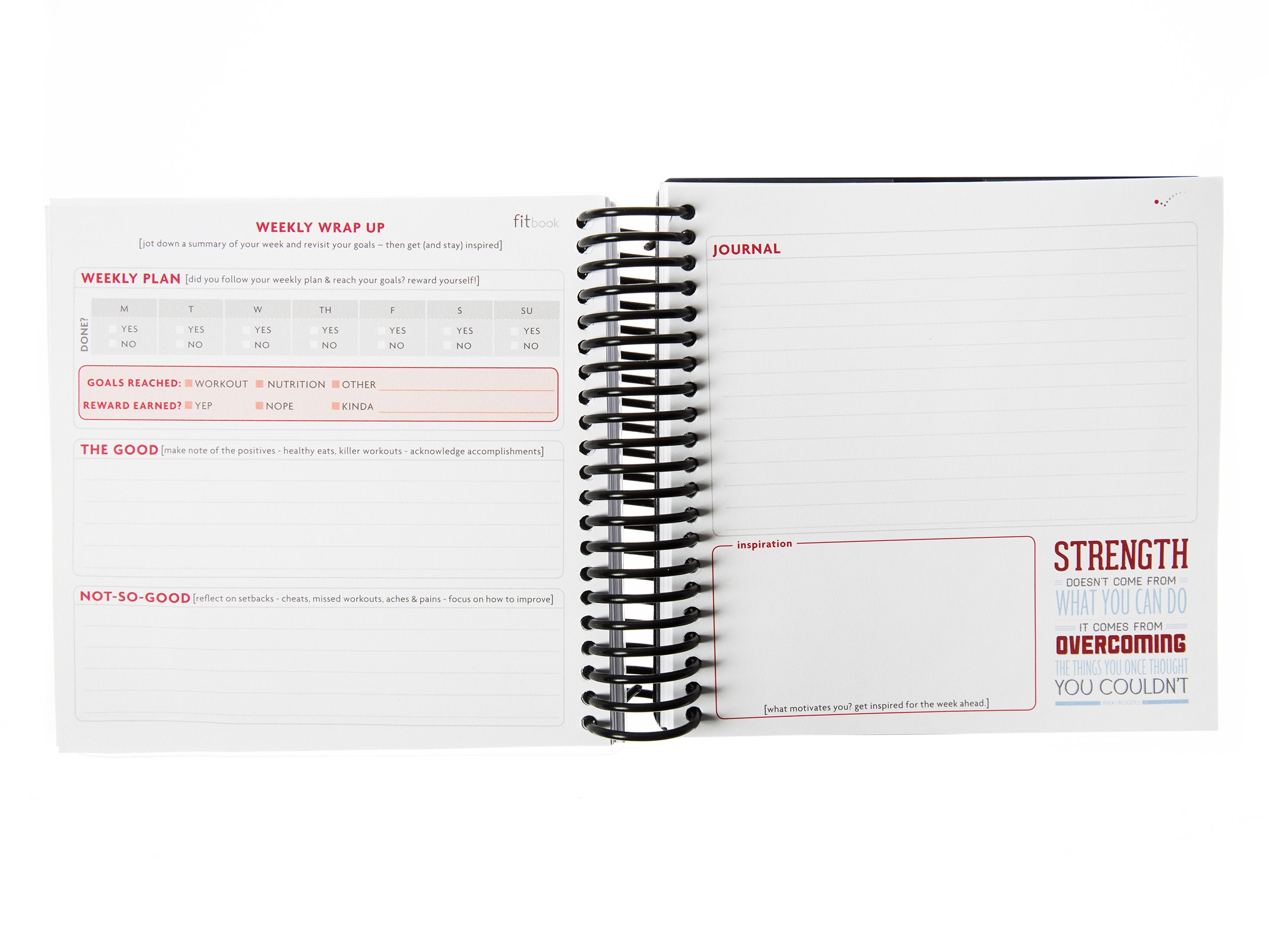 Fitlosophy Fitbook: 12-Week Fitness Journal & Workout Planner for Weight Loss, Exercise Tracking & Goal Setting - Perfect for Gym, Home Workouts & Fitness Challenges