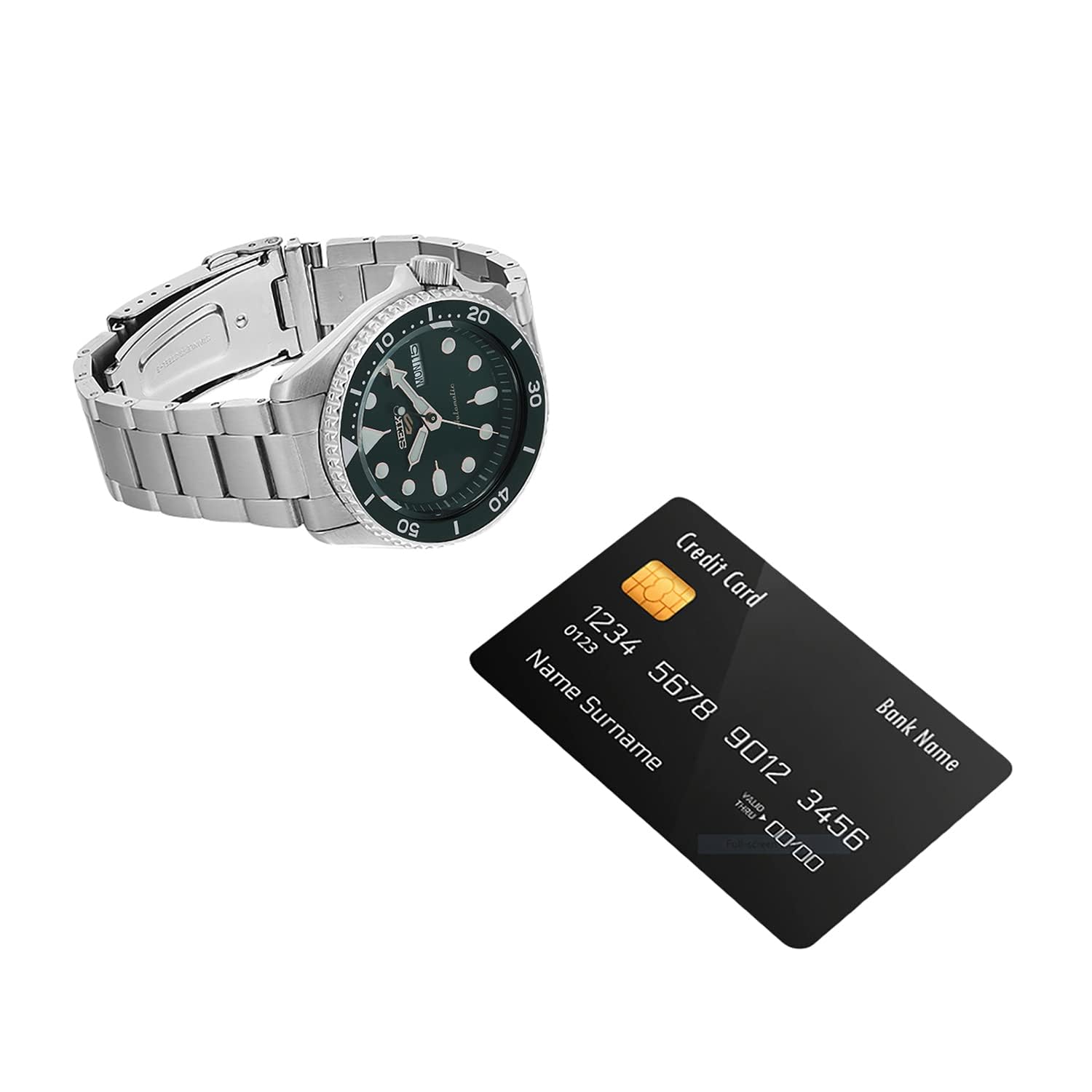 Seiko SRPD63K1 Men's Silver Analog Sports Watch - Durable Stainless Steel Case & Band, Water Resistant for Swimming, Diving & Outdoor Activities