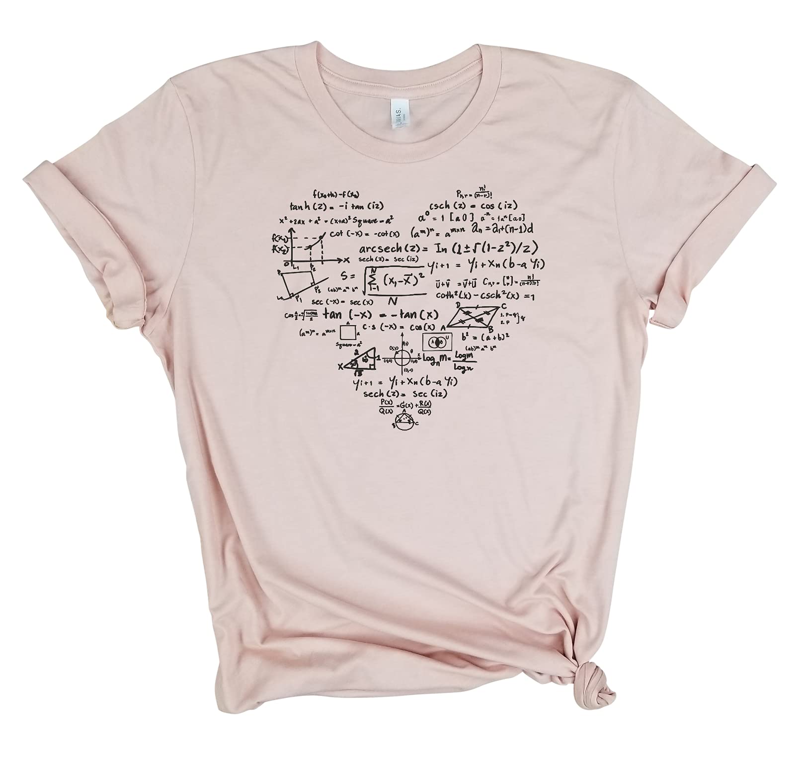 I Heart Math - Funny Nerdy Math Shirt for Teachers & Science Lovers | Cool Biology & STEM Gift for Students | Perfect for Classrooms, Labs & Geeky Events