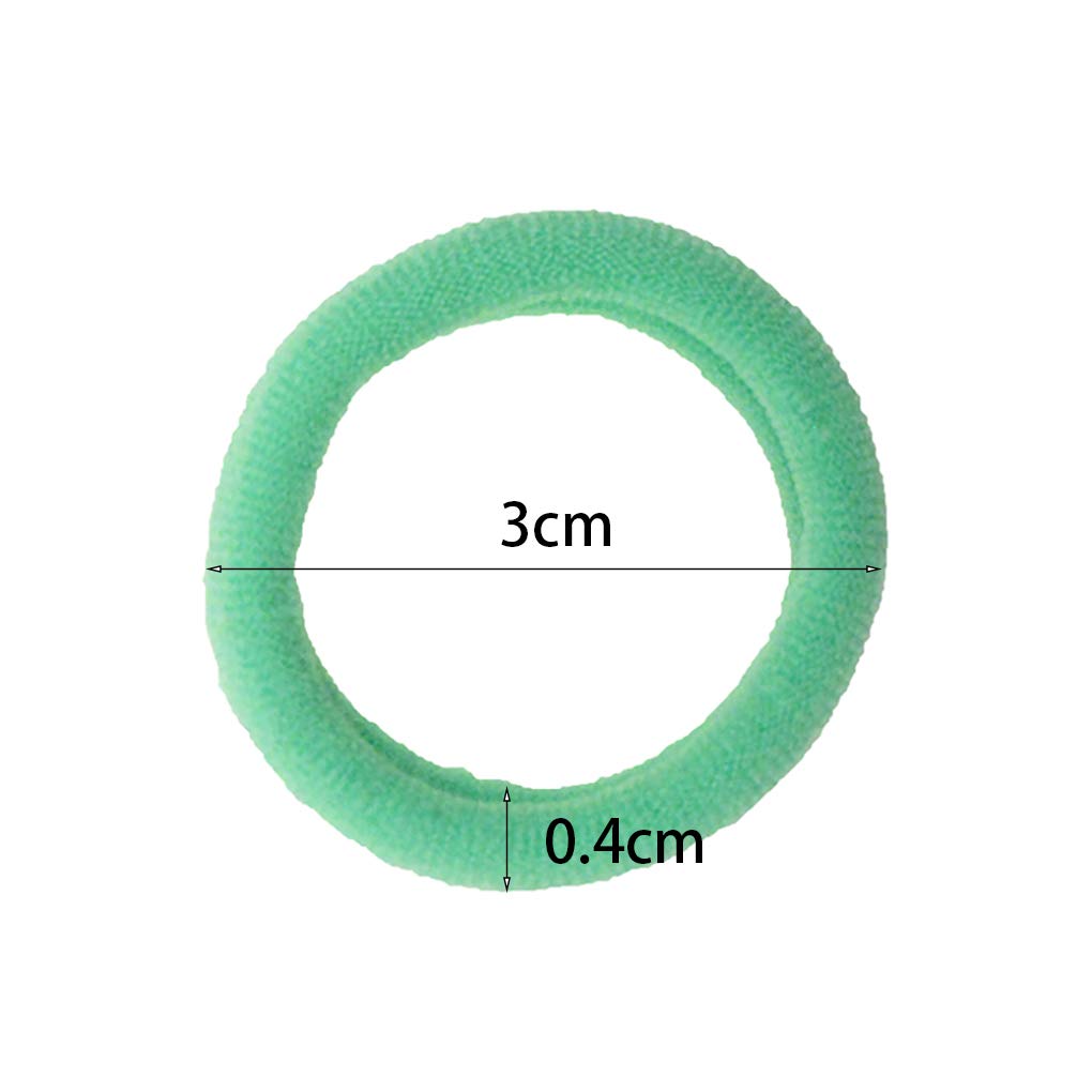 200 Packs Colorful Seamless Hair Ties for Girls - Soft Ponytail Holders & Hair Elastics for School, Sports & Everyday Use