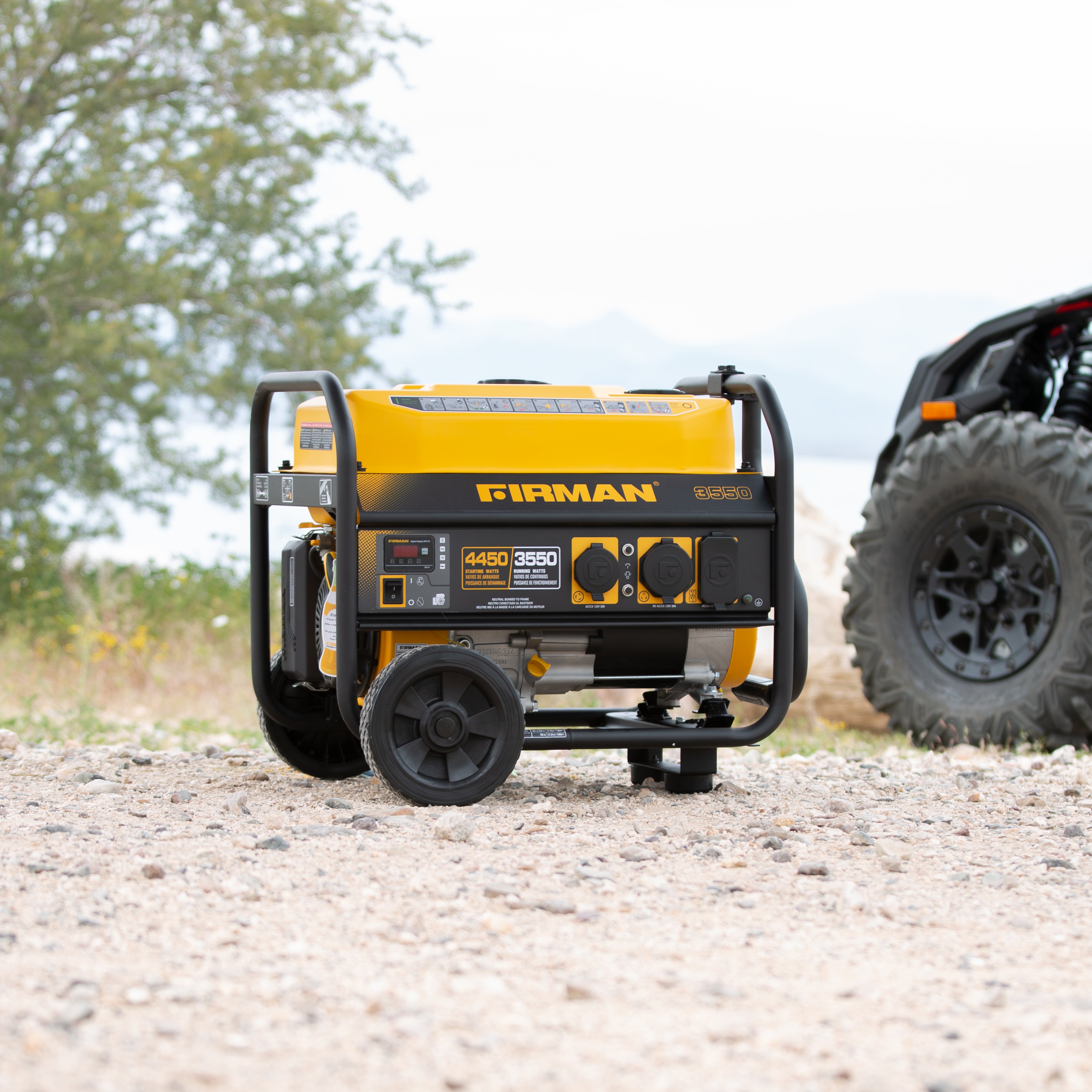 4450W Portable Gas Generator with Recoil Start - 120V Power for Camping, Emergencies & Outdoor Activities