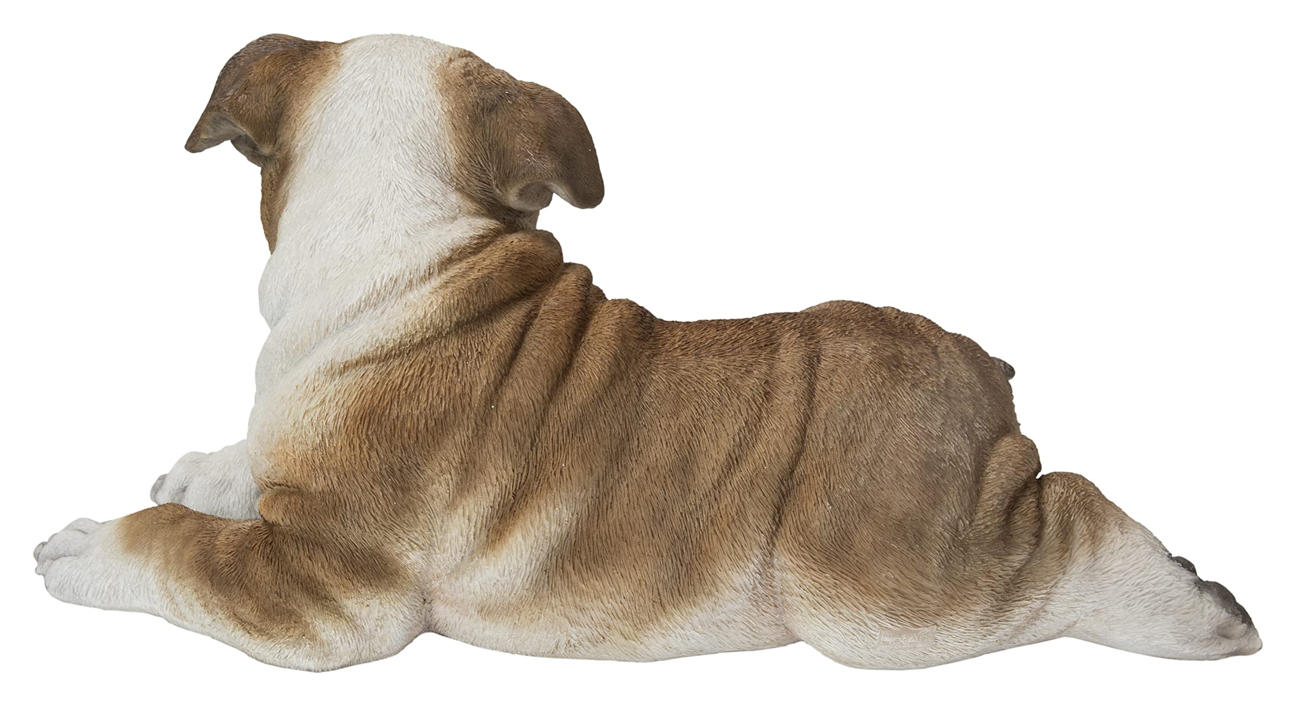 Hi-Line Gift Lying Bulldog Pup - Realistic Sleeping Bulldog Statue - Home Decor, Office Desk Ornament, Garden Decor - Perfect for Dog Lovers & Unique Gift Ideas