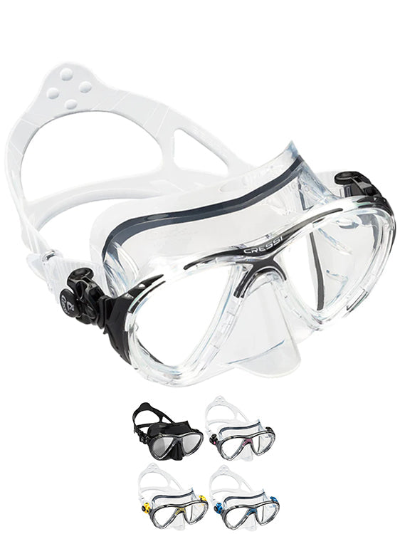 Cressi Big Eyes Evolution Scuba Diving Mask - High Visibility Anti-Fog Snorkeling Gear for Underwater Exploration & Swimming