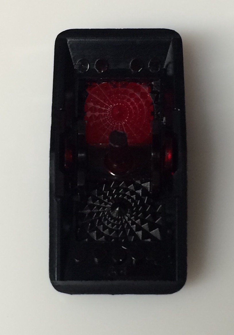 Euro Rocker Marine Switch Cover for Live Well - Waterproof Boat Switch Protector for Fishing & Marine Applications