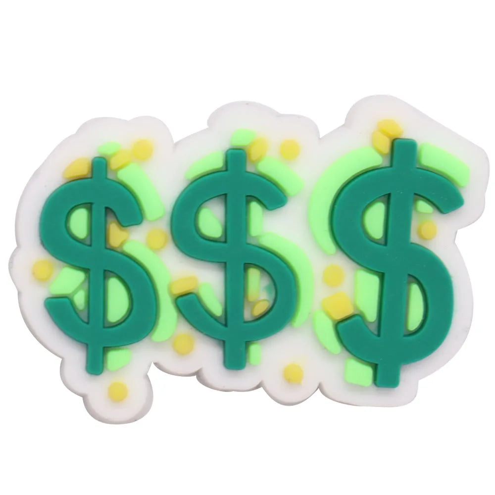24Pcs PVC Shoe Charms for Clogs & Slippers - Tanker, Weed Life, Hand, Woman, Love Lips, Money & Coffee Designs - Fun Shoe Accessories for Women & Girls - Perfect for DIY Decor, Parties & Gifts