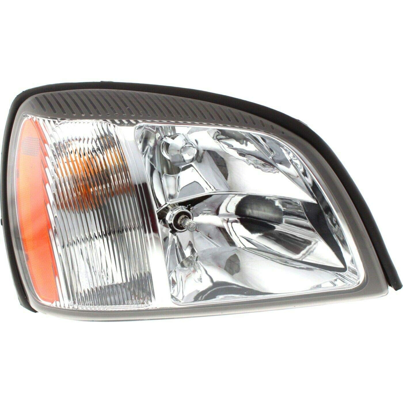 2004-2005 Cadillac DeVille Right Headlight Assembly Replacement - Clear Lens with Bulb Included | OEM Fit, Easy Installation | Perfect for Night Driving & Vehicle Restoration