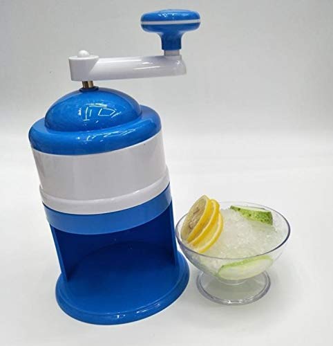 Portable Manual Ice Crusher - DIY Ice Shaver for Snow Cones, Smoothies & Slushies - Handheld Home Ice Block Maker for Cocktails, Desserts & Party Drinks