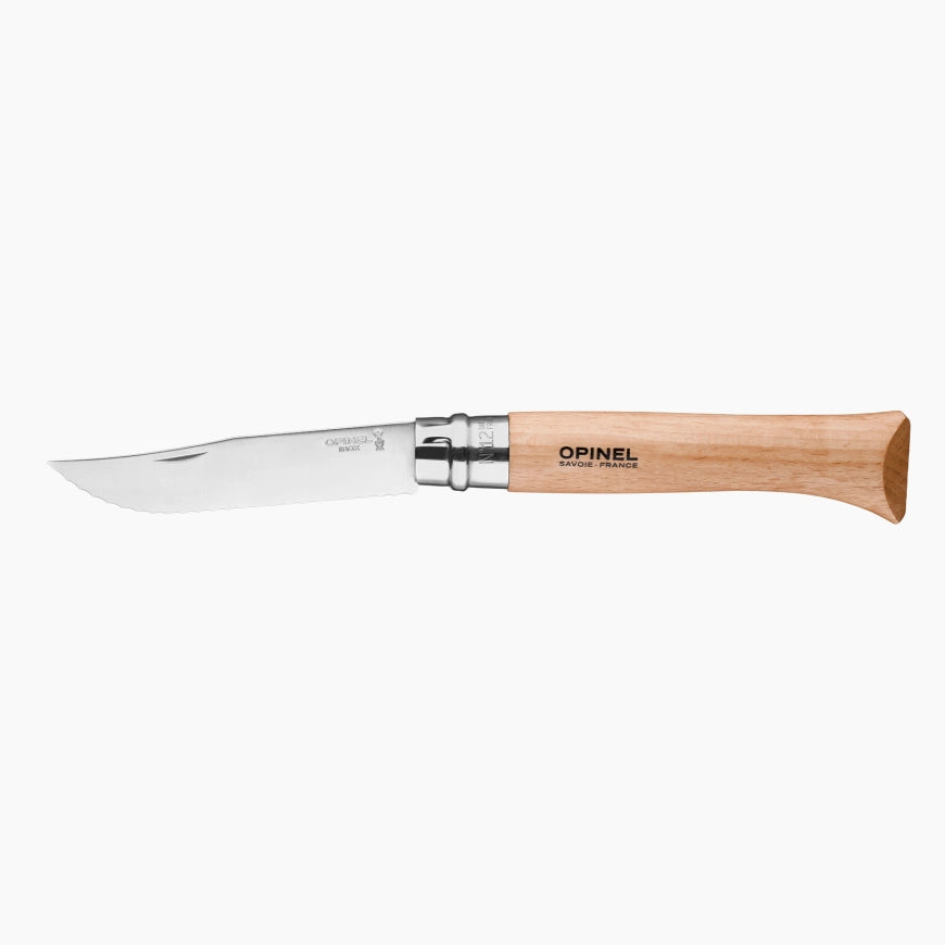Opinel No.8 Stainless Steel Folding Knife - Camping, Hiking & Outdoor Cooking Essential - Perfect for Picnics & Backpacking Adventures