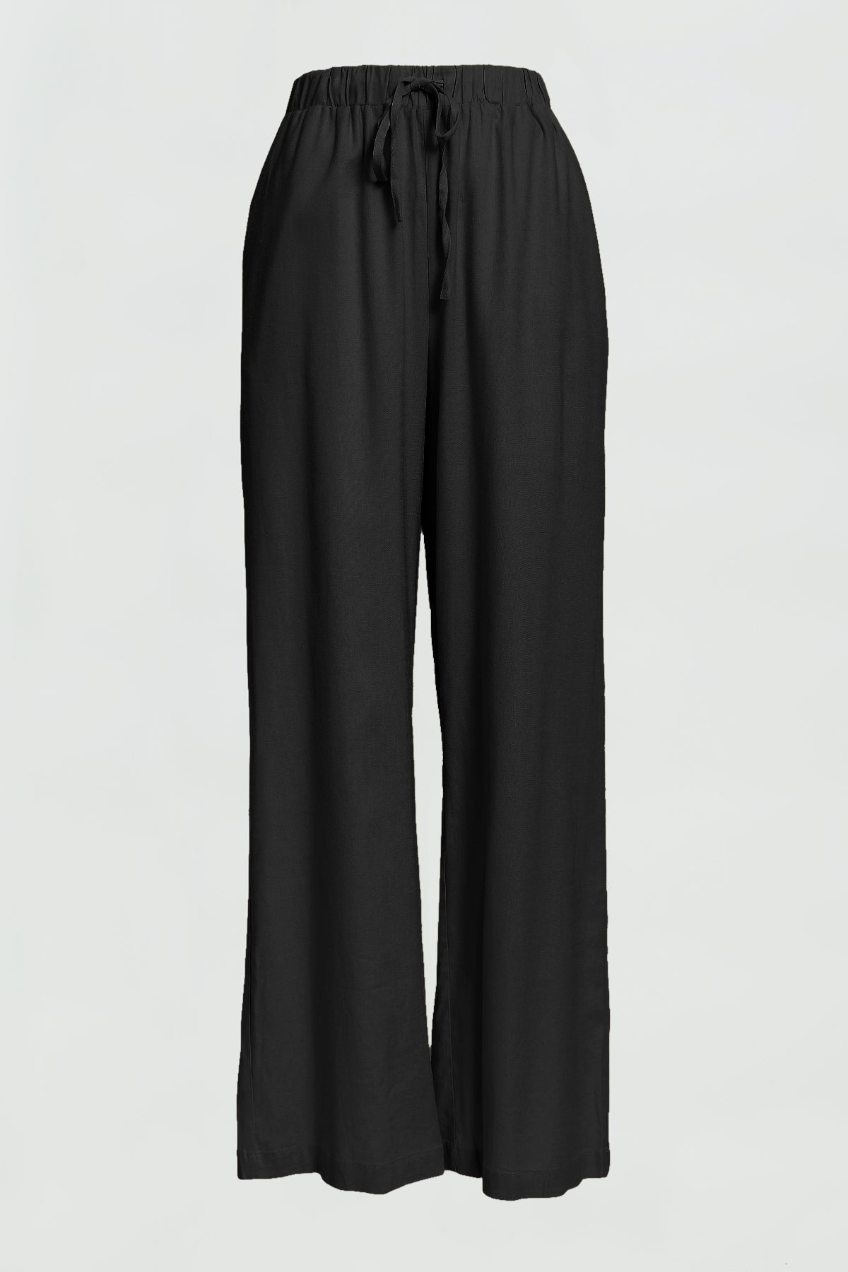 Briar Linen Wide Leg Pants for Women - Comfortable High Waisted Trousers in Chocolate Brown | Perfect for Summer, Office Wear & Casual Outfits