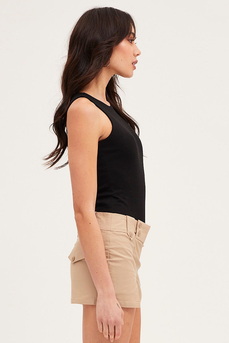 Beige Low Rise Micro Mini Skirt for Women - Sexy Stretchy Denim Short Skirt - Perfect for Summer, Party & Date Night Outfits
