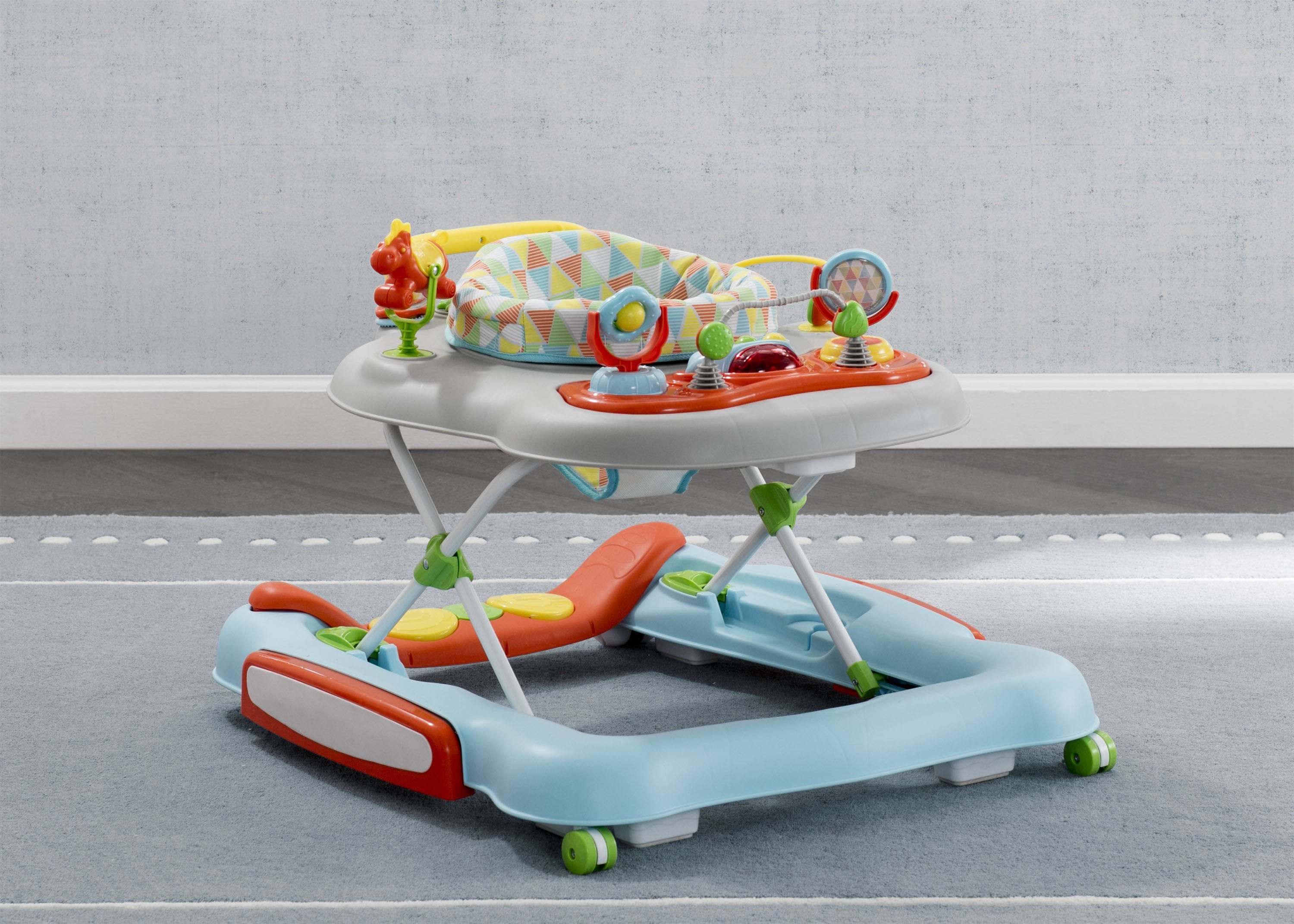 4 in 1 Discover & Play Musical Baby Walker - Interactive Learning Toy with Lights & Sounds for Toddlers 6-12 Months - Perfect for Early Development & First Steps