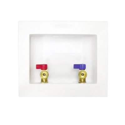 ProPlus Washer Outlet Box with Valves - Heavy Duty Laundry Room Plumbing Kit for Washing Machine & Utility Sink Connections | Easy Installation & Leak Prevention