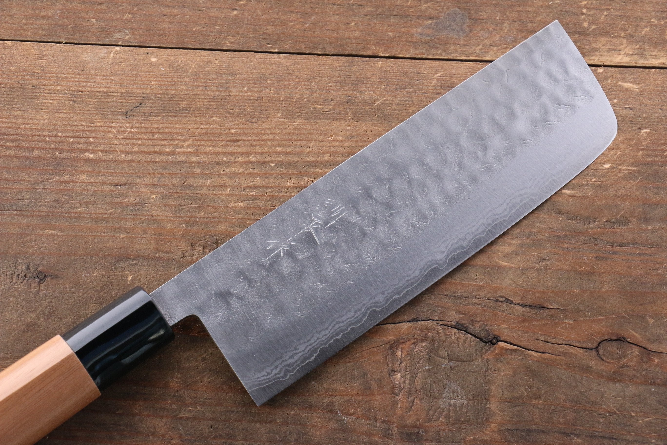 Premium Kunihira Tanryu VG1 Damascus Nakiri Knife 165mm - Japanese Chef Knife with Walnut Handle for Professional Chefs & Home Cooking - Perfect for Slicing Vegetables, Herbs & Sushi Prep