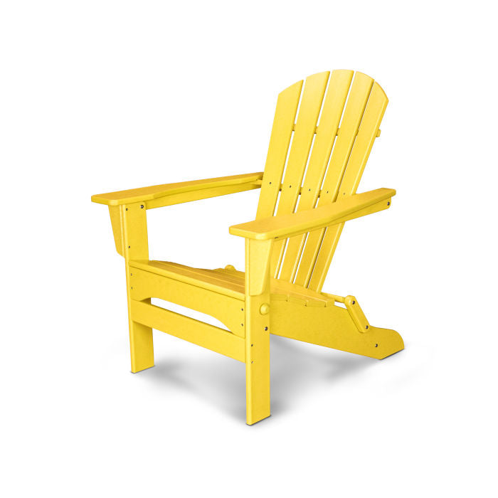 POLYWOOD Palm Coast Folding Adirondack Chair - Outdoor Patio Furniture, Weather-Resistant & Durable - Perfect for Poolside, Beach, Deck, and Garden Relaxation
