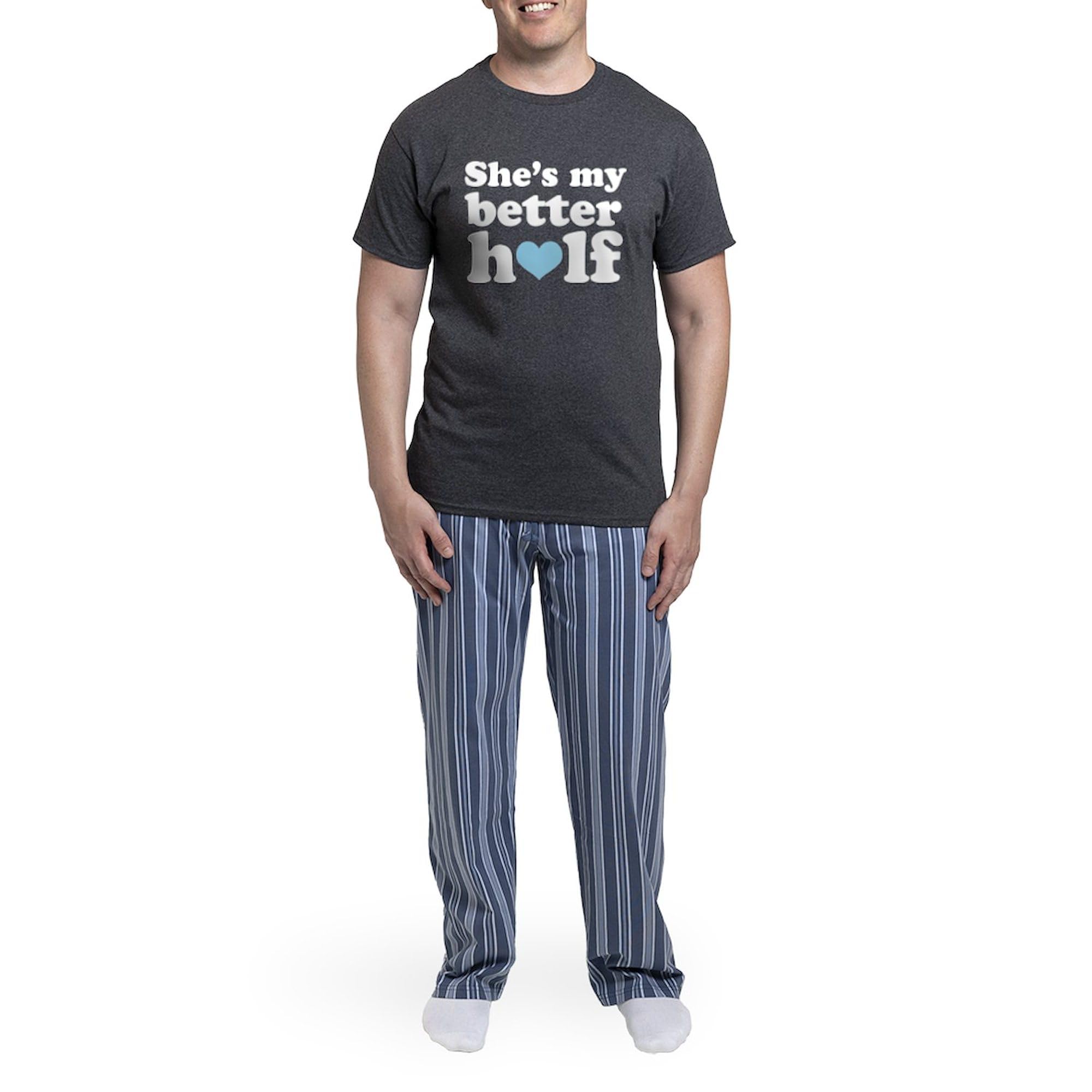 Better Half Couples Dark Pajama Set for Men - Charcoal Grey Matching Sleepwear | Perfect for Anniversary Gifts, Valentine's Day & Romantic Getaways