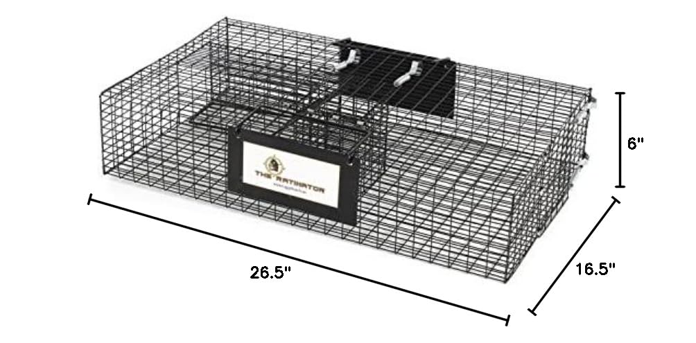 Rugged Ranch 4-Pack Humane Rat Traps - Live Mouse Catch & Release Cage for Large Rodents - Ratinator Reusable Rodent Trap - Perfect for Home, Garage & Farm Pest Control