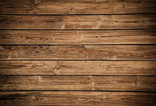Yeele 10x8ft Rustic Brown Wooden Plank Vinyl Photography Backdrop - Perfect for Food Photography, Baby Showers, Birthday Parties, Cake Table Decor & Newborn Portrait Shoots | Durable Floor & Wall Background