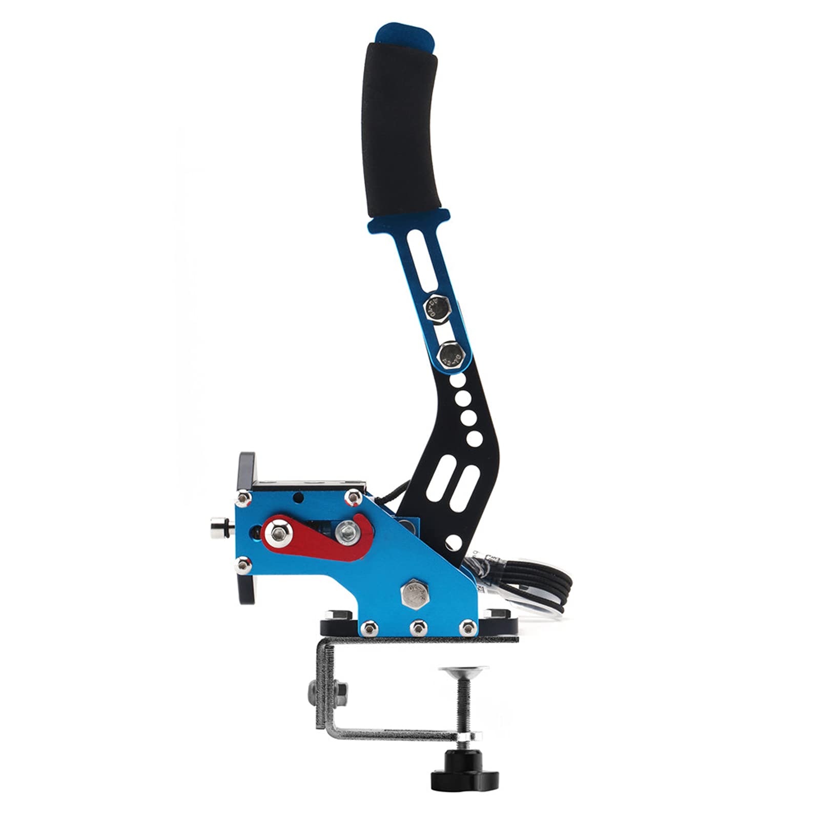 Muge Racing USB Handbrake 64-bit for PC - Compatible with Logitech G27 G25 G29, Thrustmaster T500 T300, Fanatec - Perfect for SIM Racing Games Like Dirt Rally 2.0, LFS - Blue - Ideal for Drifting, Rally & Racing Simulation Setup