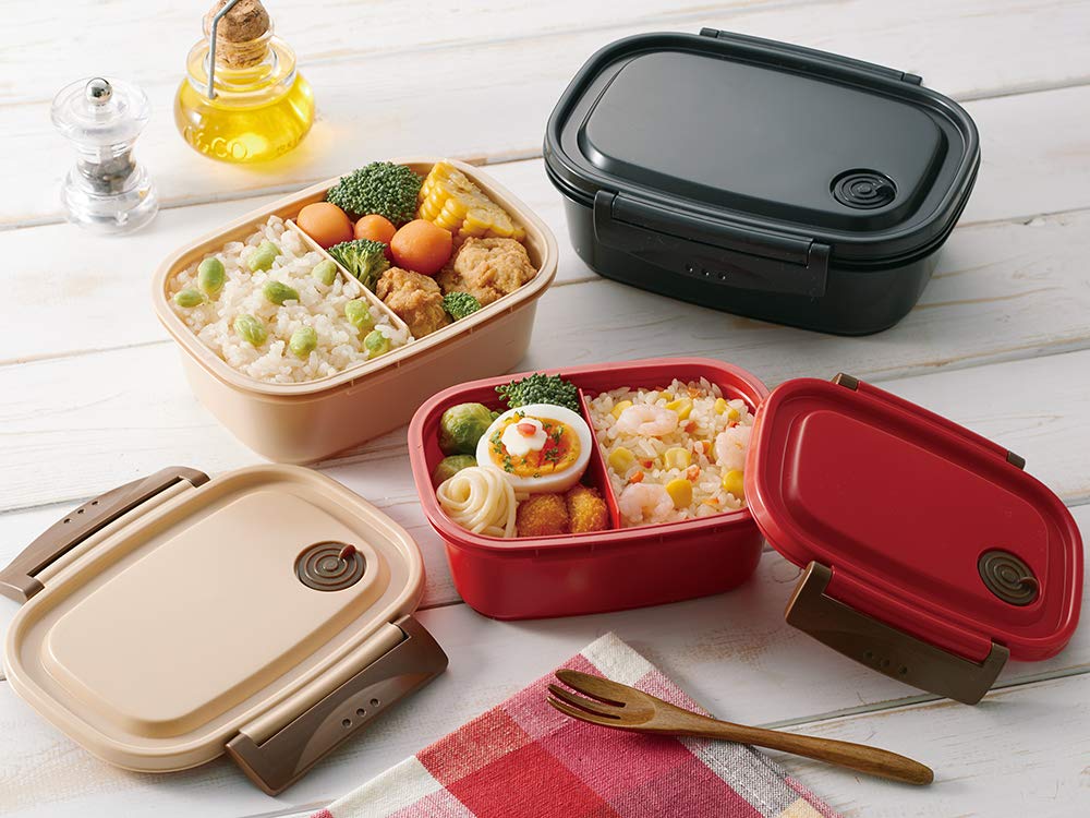 430ml Red Food Storage Container - Airtight Lunch Box for Easy Meal Prep & On-the-Go Light Meals | Microwave & Dishwasher Safe | Perfect for Office, School & Picnics