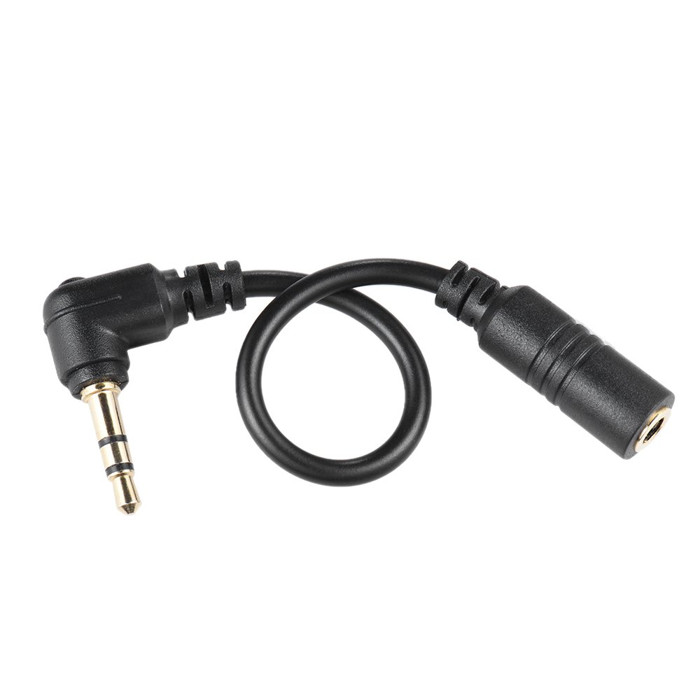 Andoer 3.5mm Microphone Adapter Cable - Smartphone to PC/DSLR Camera Mic Connector for Live Streaming, Podcasting & Video Recording