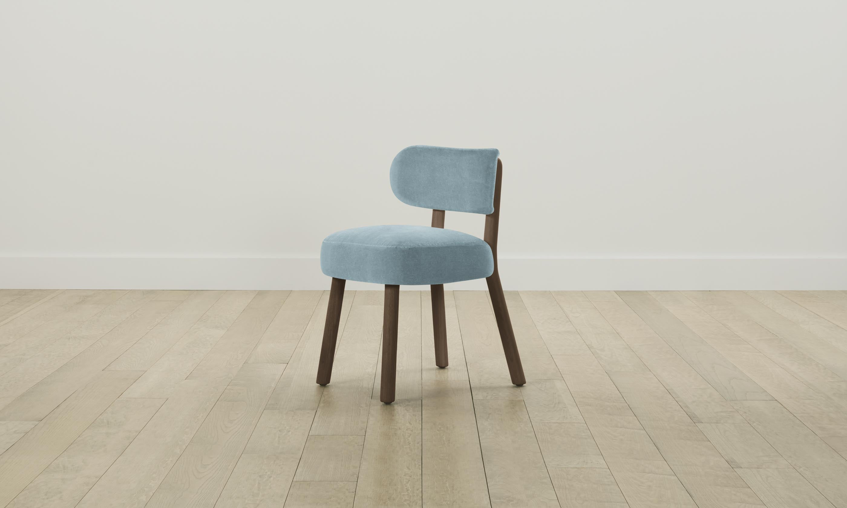 The Jane Dining Chair - Performance Velvet Upholstered Sky Blue Accent Chair for Kitchen, Dining Room & Home Decor - Perfect for Modern & Farmhouse Interiors