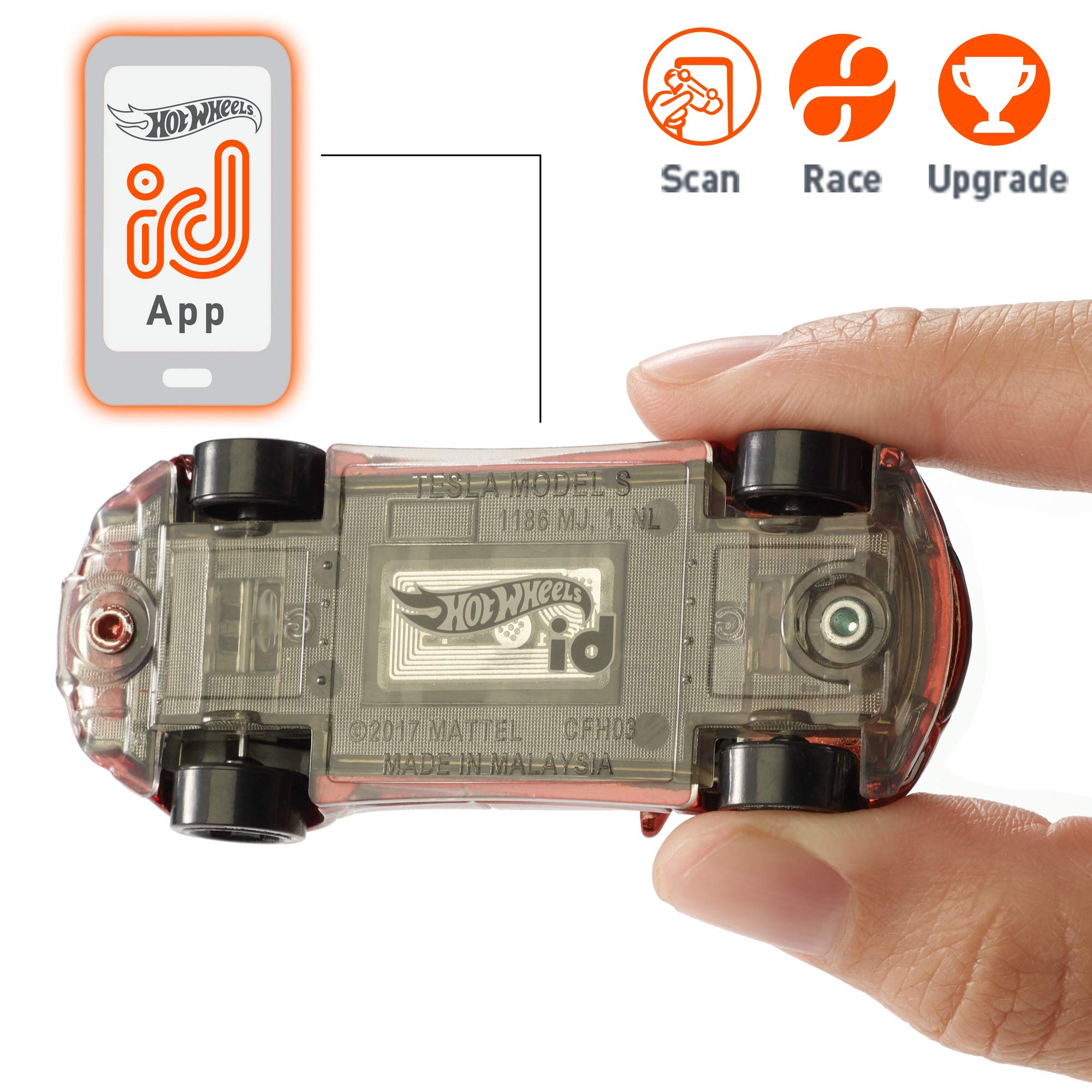 Hot Wheels Mattel ID Tesla Toy Car for Kids Ages 8+ - Collectible Die-Cast Vehicle (FXB14) - Perfect for Playtime, Gifts & Car Enthusiast Collections