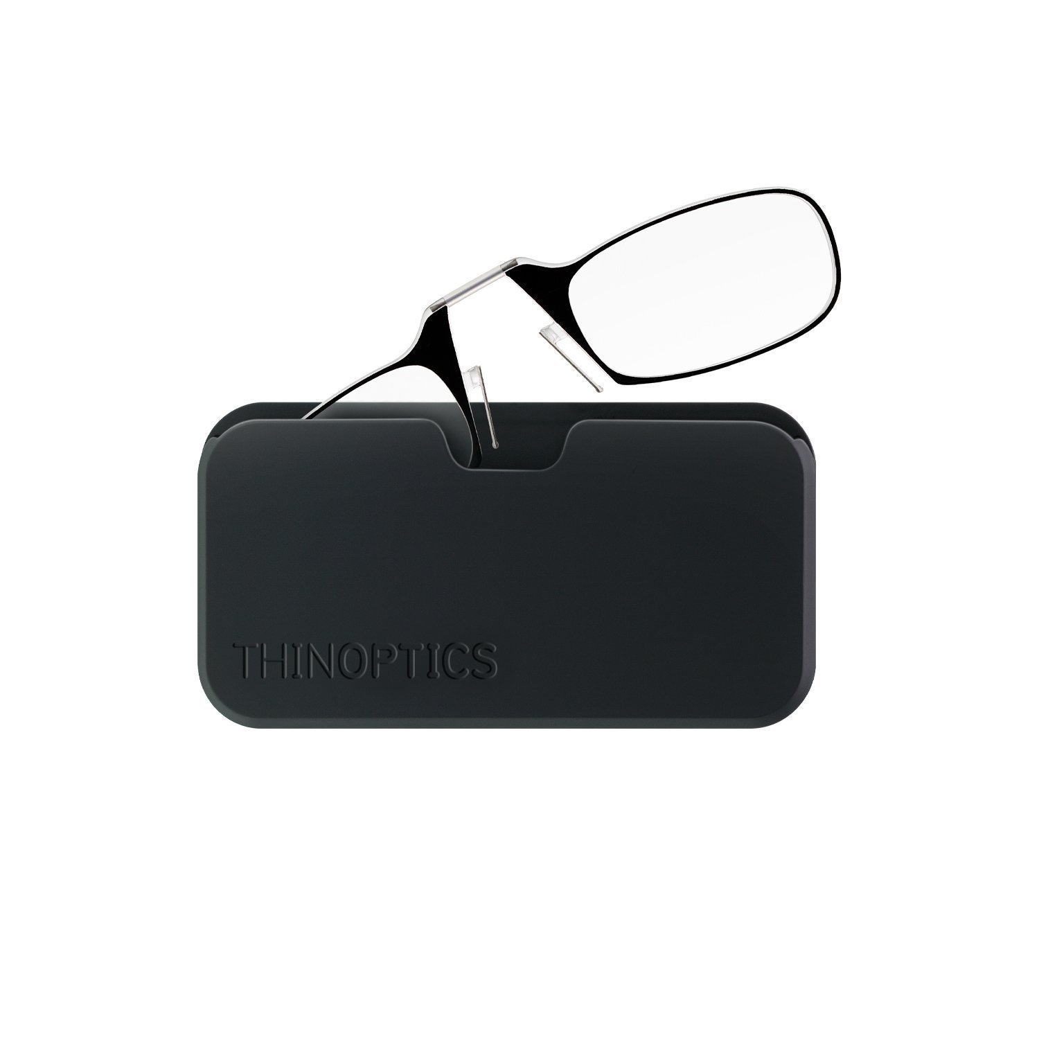 ThinOptics Reading Glasses Gift Set - Frontpage Brooklyn & Universal Pod Rectangular Readers | Stylish Lightweight Eyewear for Reading, Work & Travel
