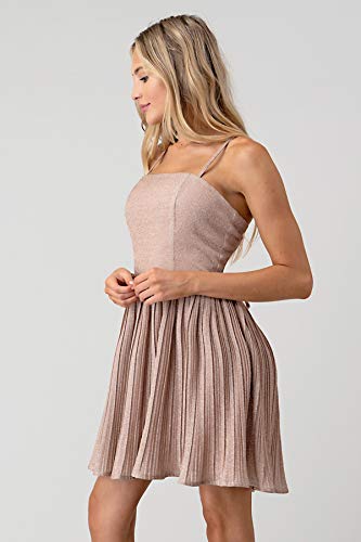 Elegant Metallic Glitter Cocktail Dress for Women | Party, Wedding & Prom Evening Gown | Sexy Formal Dress for Night Out & Special Occasions