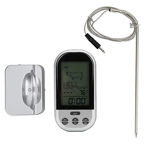 Wireless BBQ Thermometer with Probe - Kitchen Accessories for Grilling & Cooking at Home