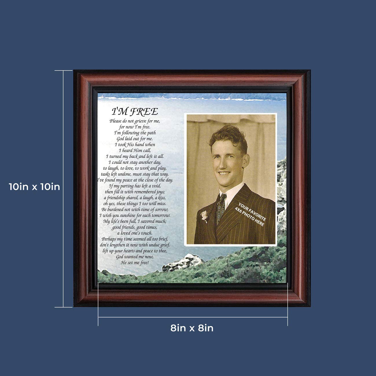 Memorial Picture Frame for Mom - Sympathy Gift for Loss
