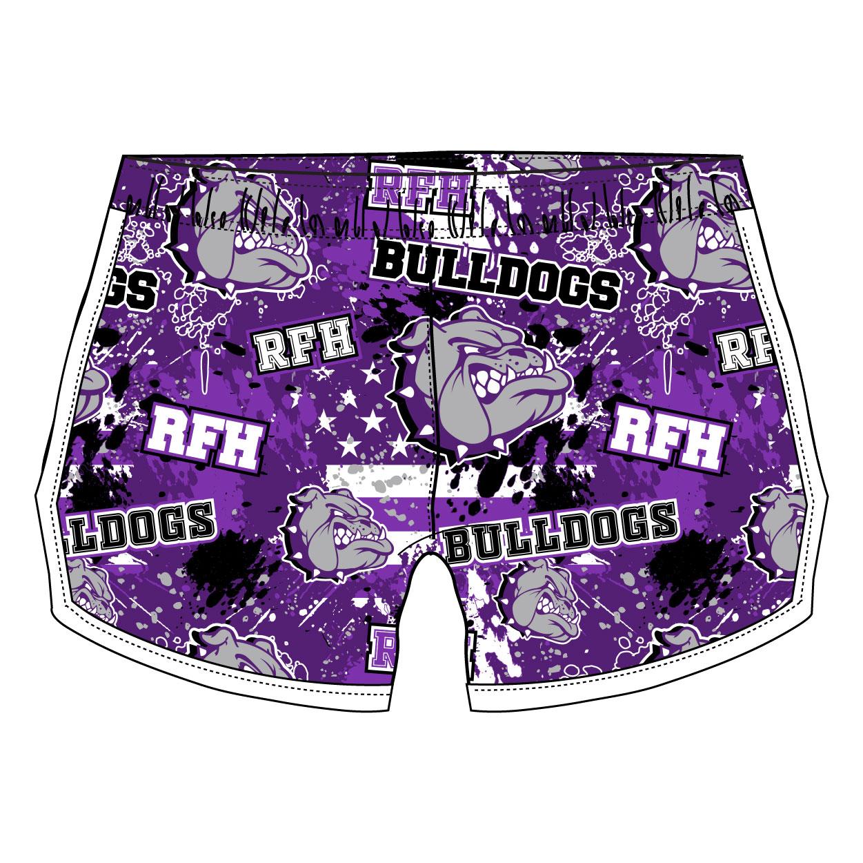 RFH Bulldogs Girls & Womens Short Sleeve T-Shirt - Comfortable Cotton Tee for Casual Wear, Sports & Everyday Outfits