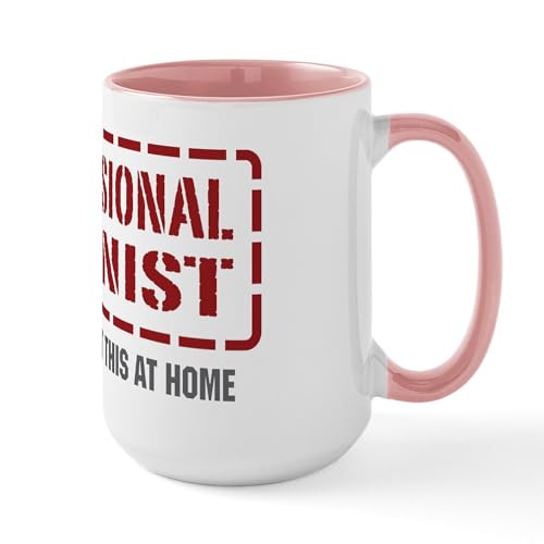 White/Pink Inside - Professional Feminist Large Mug
