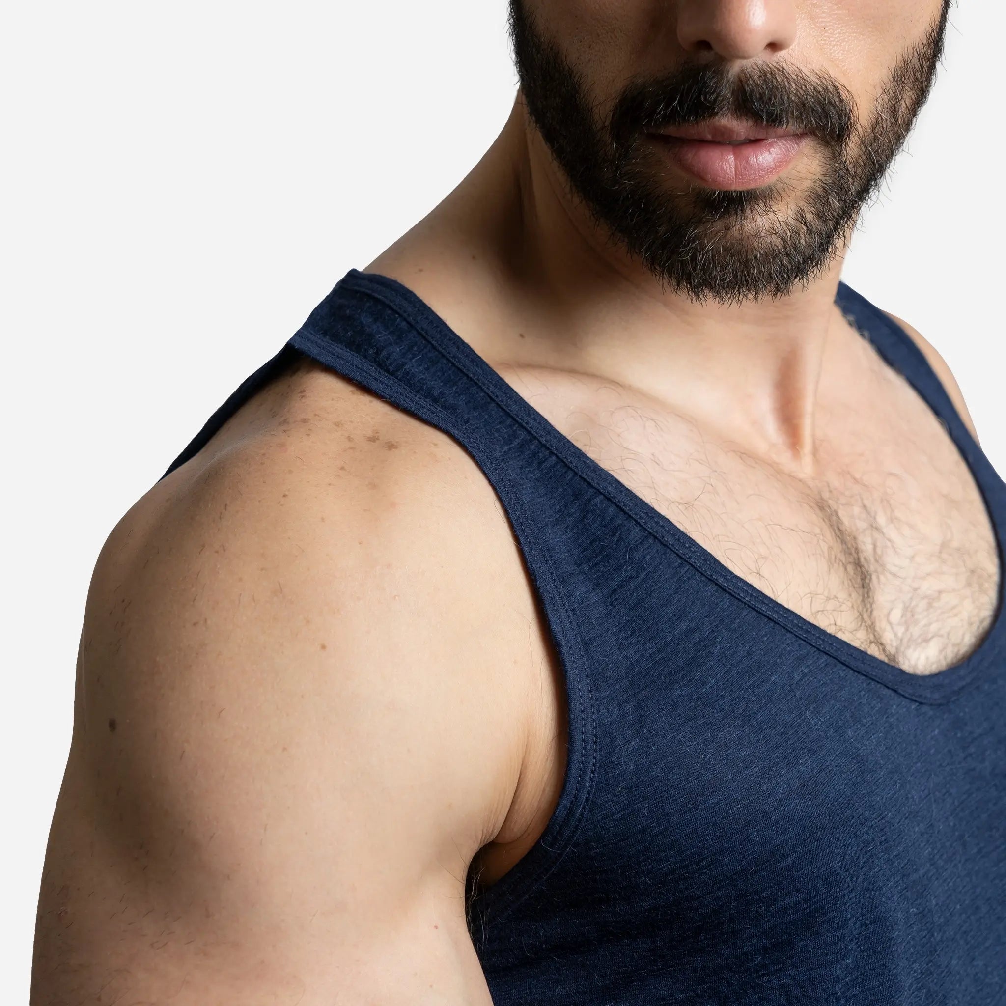 Ultralight Men's Alpaca Wool Tank Top - 160 GSM | Breathable & Moisture-Wicking for Outdoor Activities, Travel & Summer Wear