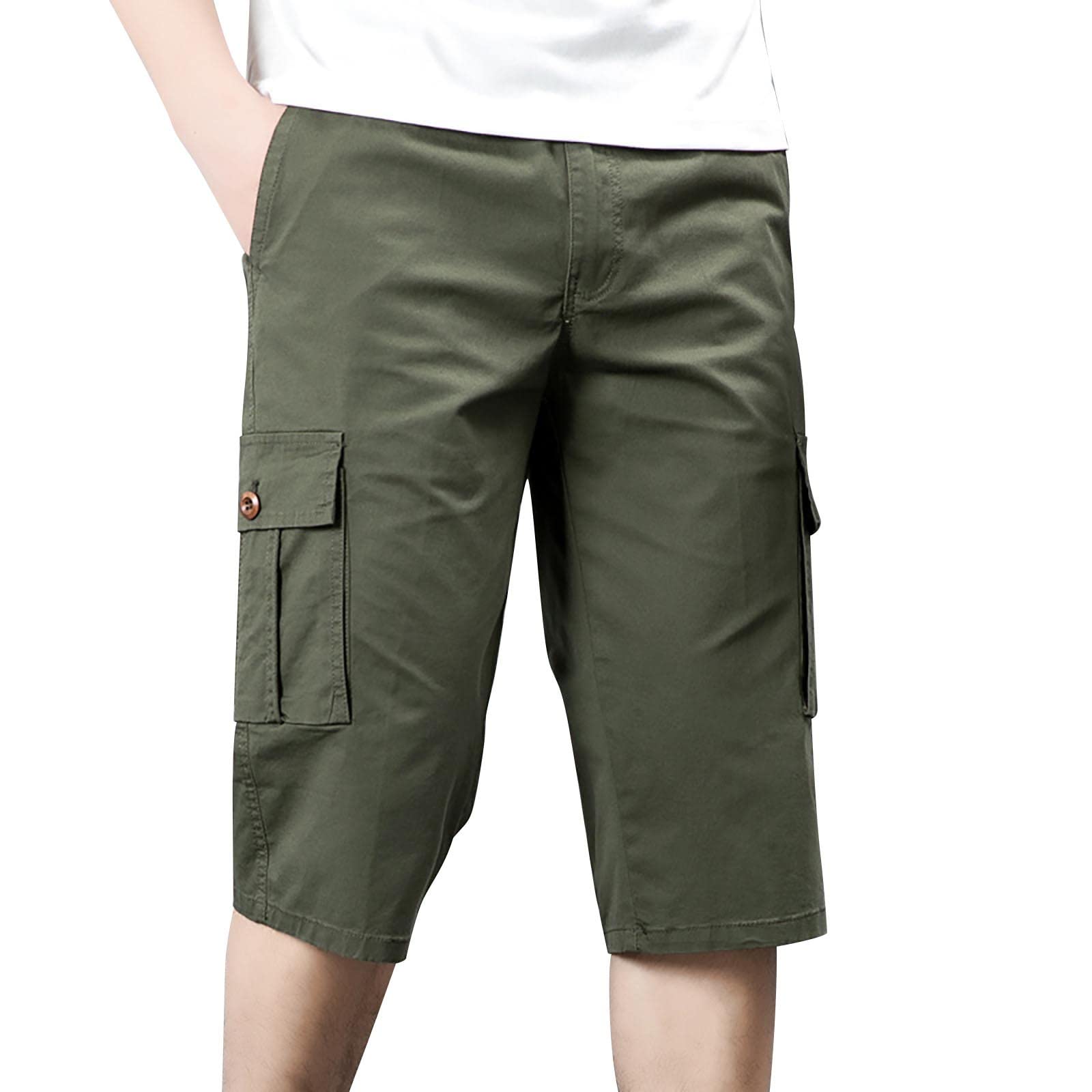 Men's Classic-Fit Cargo Shorts - Soft Stretch Denim Jean Shorts with Multiple Pockets | Streetwear Fashion for Casual Wear, Outdoor Activities & Summer Vacation