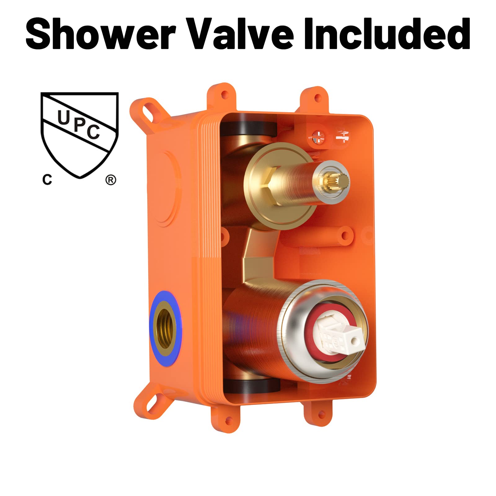 WRISIN Brushed Nickel Shower Faucet Set with Rain Shower & Handheld - Complete Shower System Kit Including Valve & Shower Head - Perfect for Bathroom Renovation & Luxury Spa Experience