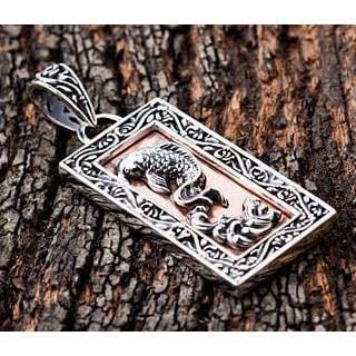 Exquisite Japanese Koi Fish Silver Pendant Necklace - Handcrafted Sterling Silver Jewelry - Perfect for Gifts, Anniversaries & Spiritual Symbolism