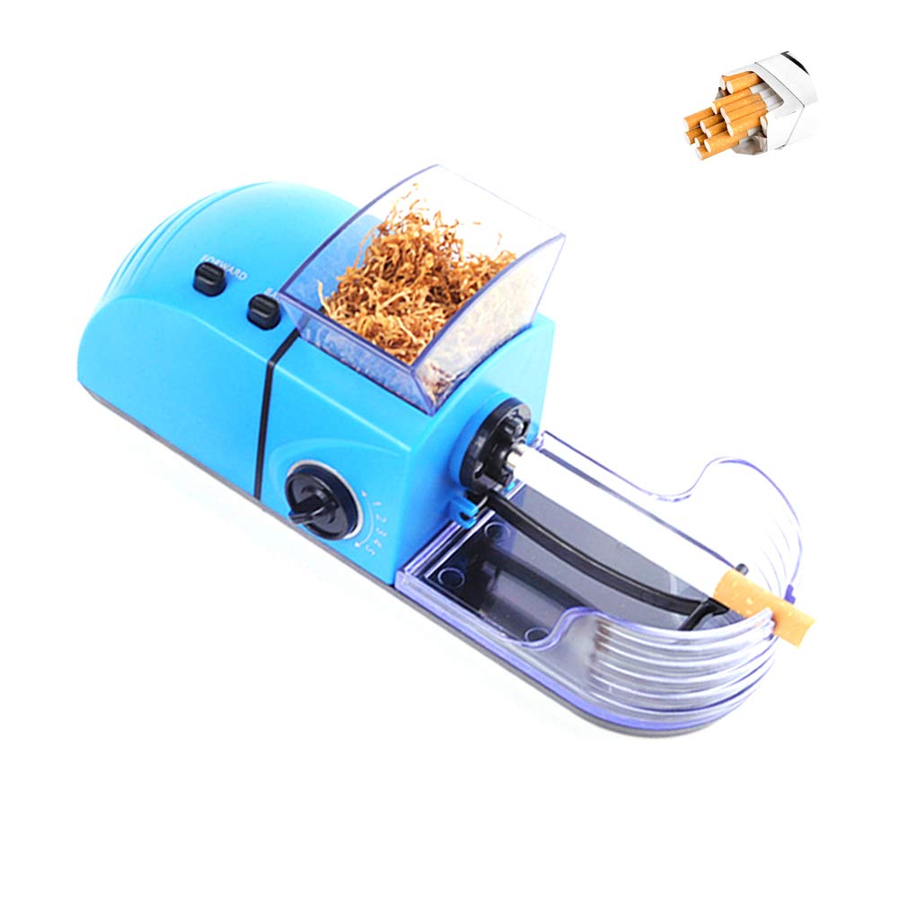 **VDCVADKYE Automatic Cigarette Rolling Machine - Best Smoking Accessory for Men, Easy to Use, 220V (Blue) - Perfect for Home, Travel & DIY Cigarette Making**