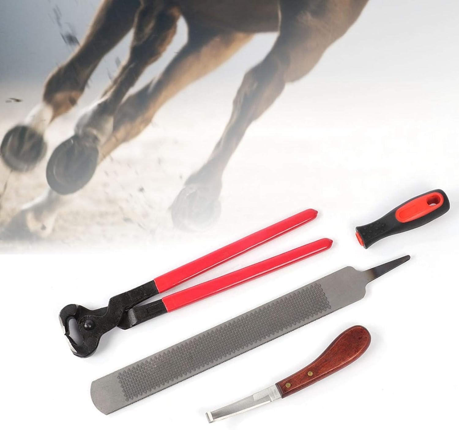 Professional Farrier Hoof Nipper - Heavy Duty Horse & Donkey Hoof Trimming Tool Kit for Equine Care | Perfect for Stable Grooming, Veterinary Use, and Livestock Maintenance