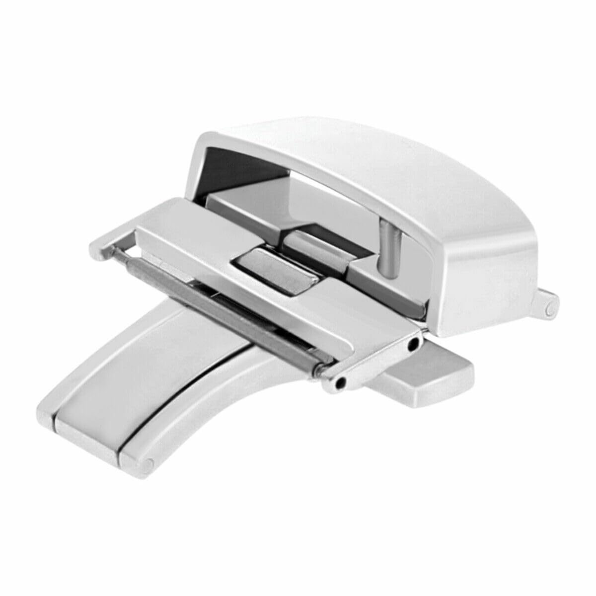 14-24mm Stainless Steel Deployment Buckle Clasp for Leather Watch Bands - Compatible with Rolex & Men's Watches - Perfect for Watch Repair, Replacement & DIY Watchmaking Projects