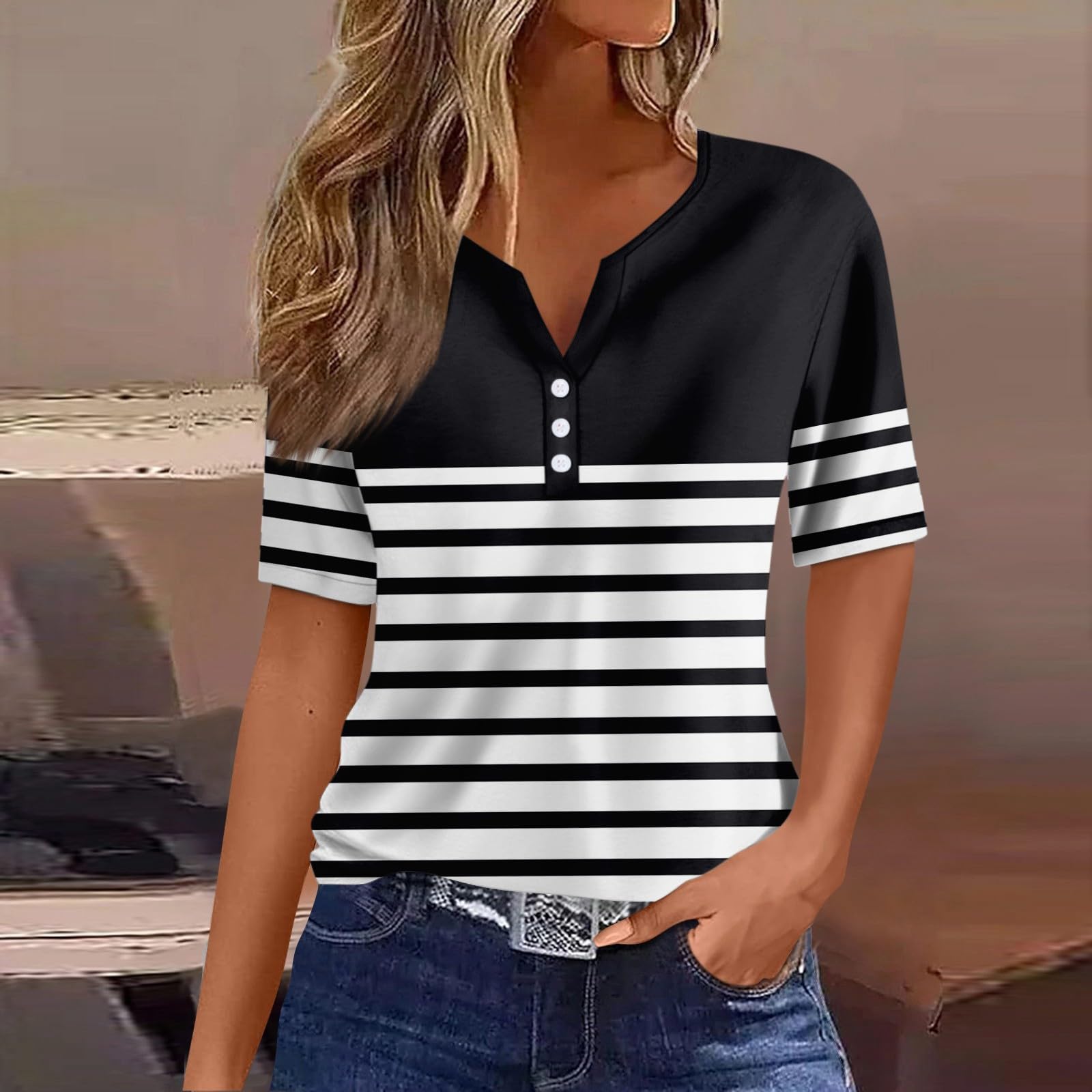 Trendy Women's Summer Graphic Tees - Patriotic 4th of July Short Sleeve T-Shirts | Casual Ladies Tops for Independence Day Celebrations, Beach Outings & Summer Parties