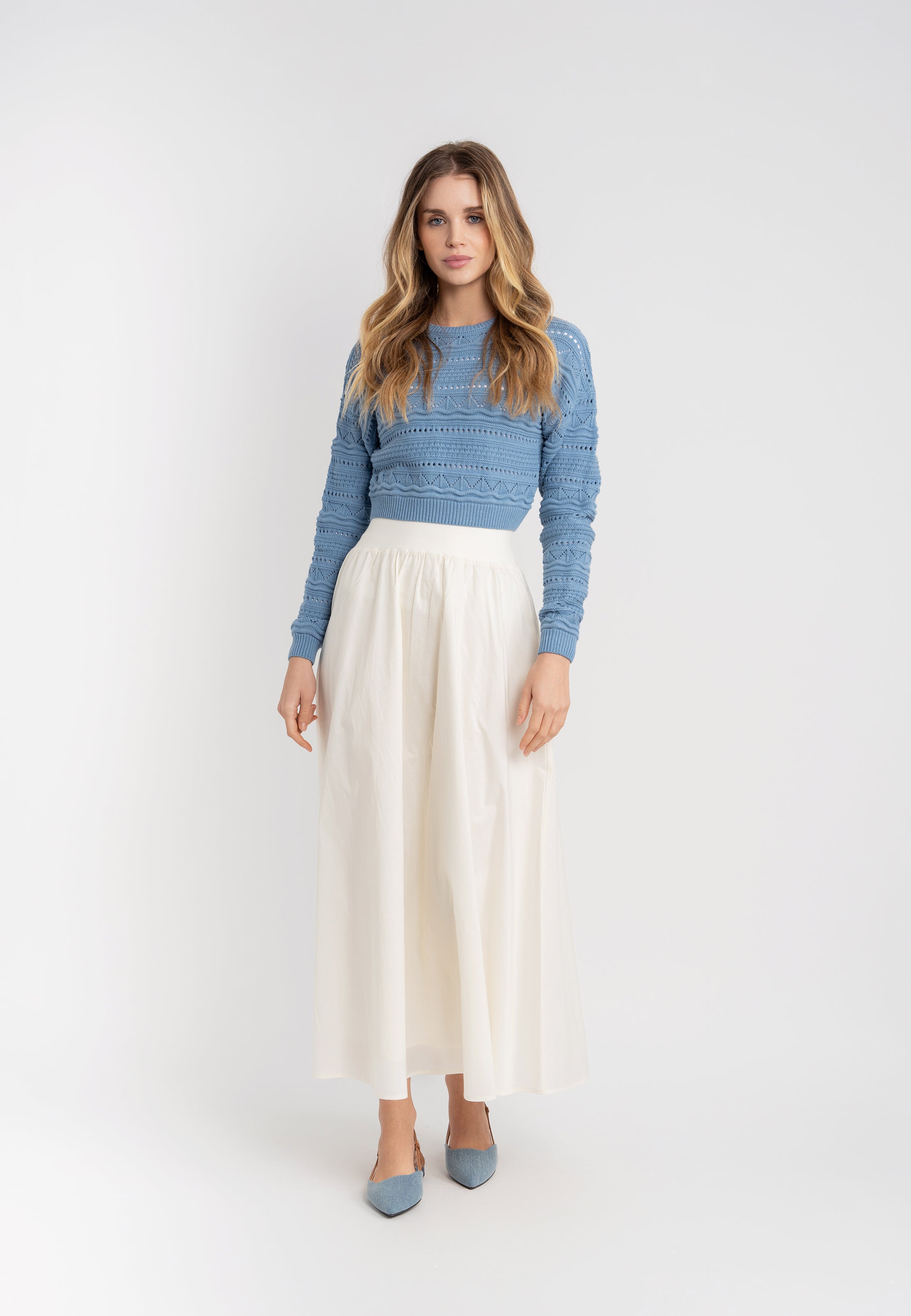 Stylish Multi Knit Sweater for Women - Cozy & Fashionable Winter Pullover - Perfect for Casual Outfits, Office Wear & Holiday Gatherings