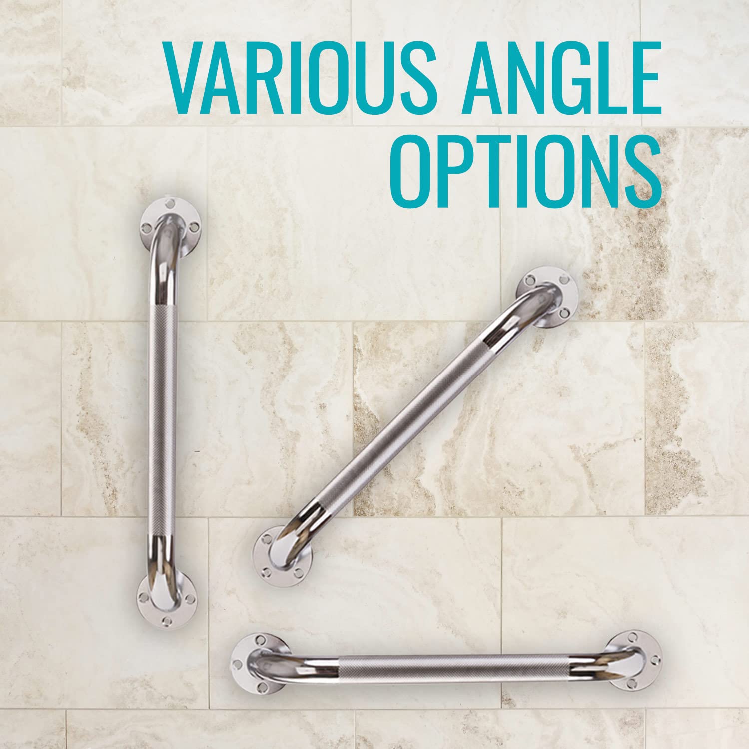 DMI Textured Grab Bars for Bathroom Safety - 32