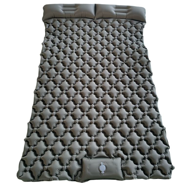 Self-Inflating Camping Mat - Double Damp Proof Air Cushion for Tent & Beach