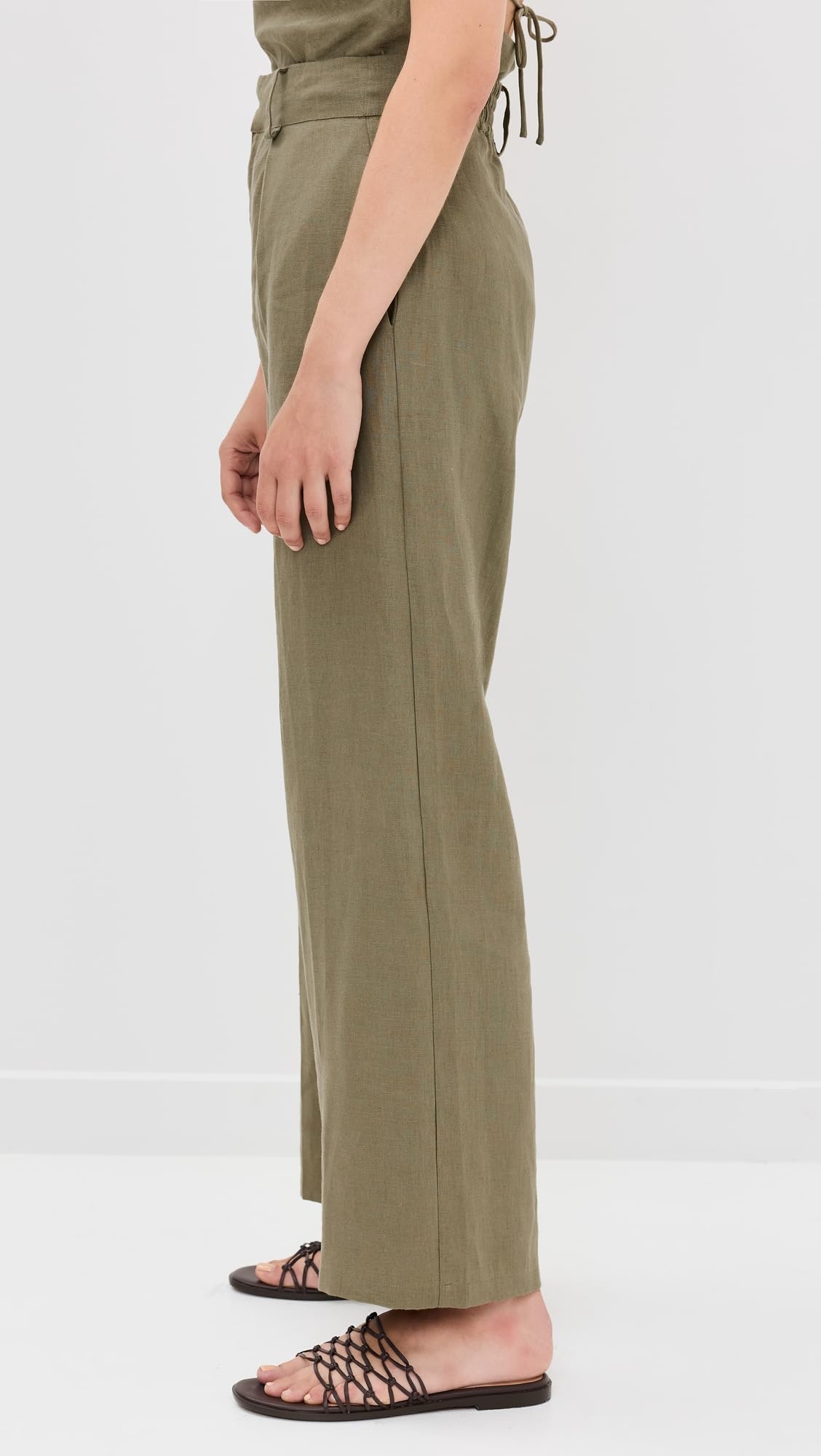 Women's High Waisted Ida Pants - Stretchy Comfort Fit Trousers for Work, Travel & Everyday Wear | Office, Casual & Lounge Pants for Women