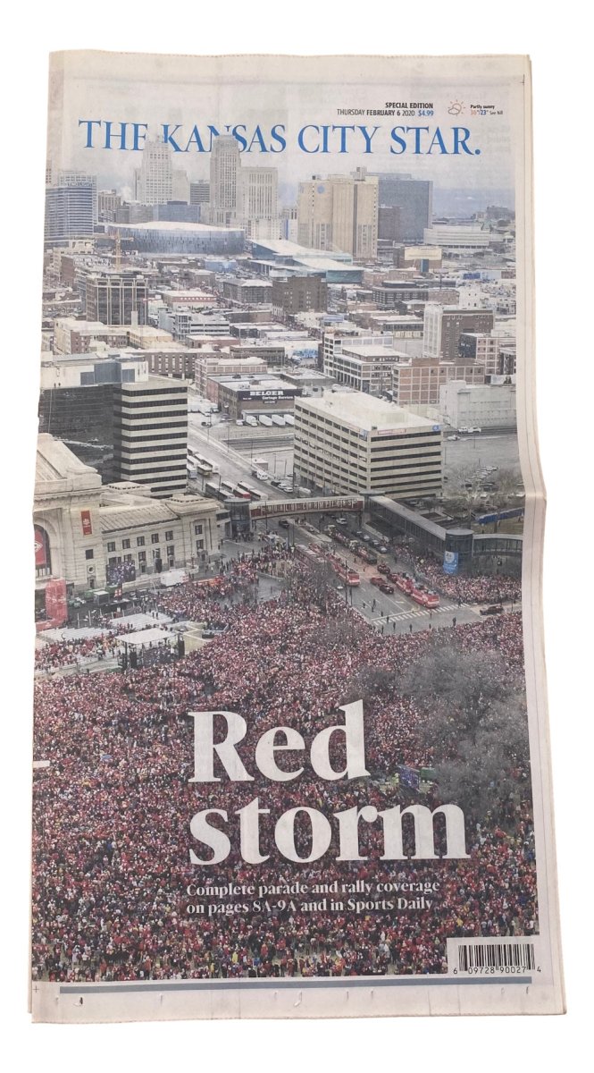 Kansas City Chiefs Super Bowl LIV Champions Victory Newspaper - The Kansas City Star February 6, 2020 Edition | NFL Memorabilia, Sports Collectibles & Football Fan Gifts for Game Room Decor