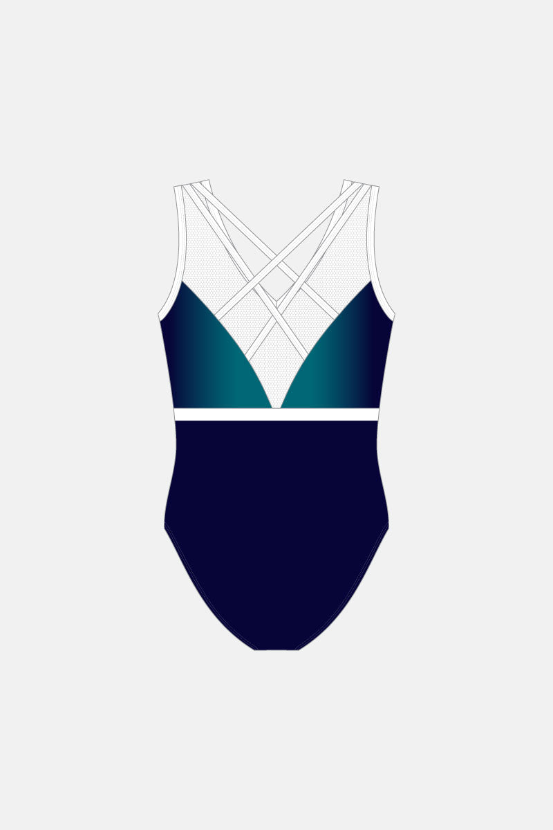 Freya SLS Navy Blue Leotard for Gymnastics, Dance & Performance - Stretchy & Comfortable Activewear